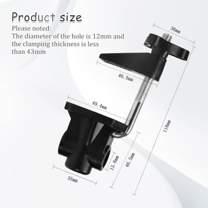 1 Pcs Desk Lamp Mount Stand Table Mounting Clamp Swing Arm Drafting Light Clamp Holder Bracket Clip