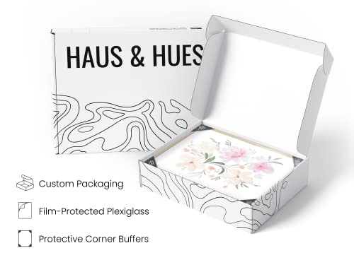 HAUS AND HUES Bouquet Set Art Print Set of 4 16x20 - Framed Beige - color: Bouquet Flower, size: 16x20, style: Beige Framed