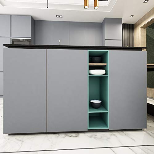 Livelynine 24 X 394 Inch Smoke Grey Peel and Stick Wallpaper for Kitchen Living Room Bathroom Waterproof Wall Paper Removable Gray Contact Paper for Shelves Furniture Classroom Dorm Cabinet Vinyl Wrap - color: Solid Gray, size: 24" x 394"
