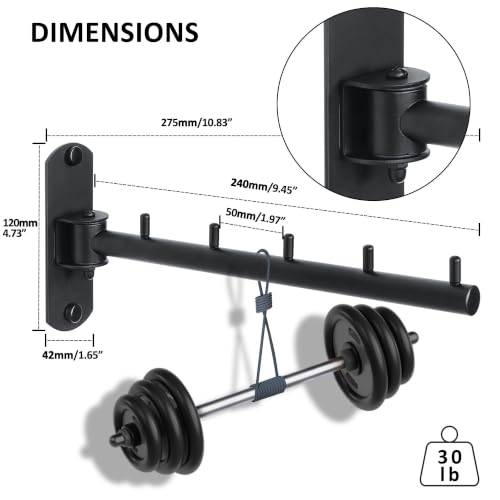 Mooche Swing Clothes Hanger Rack, Garment Racks 9.45" Long, Black-2Pack | 180°Rotation Laundry Drying Rack 304 Stainless Steel Space Saving Wall Mounted for Laundry Room Bedroom Balcony - color: Black, size: 2 Pack