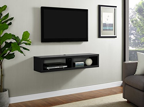 Martin Furniture Shallow Wall Mounted, 48", Black - color: Black, size: 48"