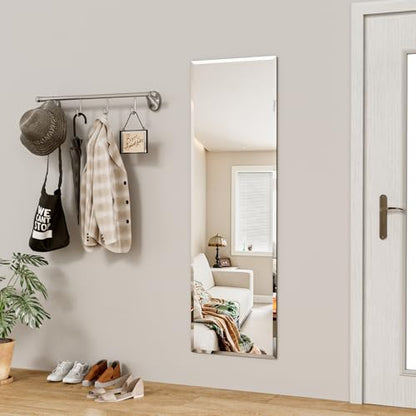 wall Mirror Full Length,51X16 FullL ength Mirrorwallmounted, | Bedroom/wall/Bathroom/Makeup Area/Cloakroom (51 * 16 Inch) - size: 51"L x 16"W