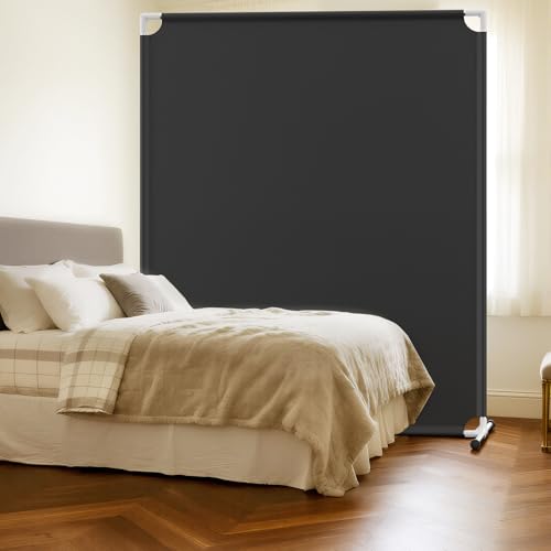 Room Divider for Privacy Protection，Black - color: Black