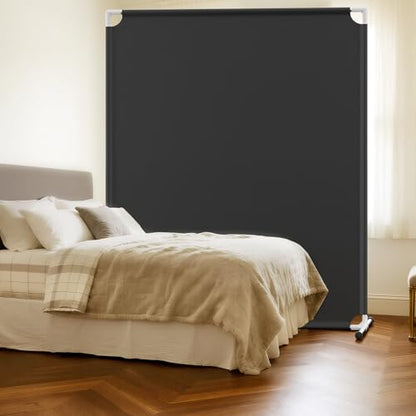 Room Divider for Privacy Protection，Black - color: Black