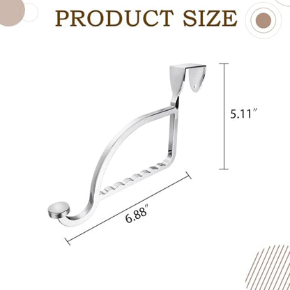 Design Hangers and Hooks, Extension Devices on Closet Doors | for bedrooms and Laundry Rooms, Drying Racks, Chrome Alloy, Durability and Sturdiness，Chrome - color: Chrome