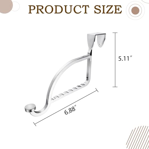 Design Hangers and Hooks, Extension Devices on Closet Doors | for bedrooms and Laundry Rooms, Drying Racks, Chrome Alloy, Durability and Sturdiness，Chrome - color: Chrome