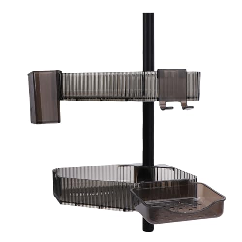 Corner Shower Caddy, Space Saving Rustproof Stainless Steel Bathroom Organizer, Corner Shower Organizer Shelves with Wall Mount, Ideal for Bathroom & Dorm