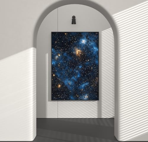 Dark Starry Sky Wallpaper Peel and Stick 17.5"x 118",Black/Blue | Self Adhesive/Removable/Waterproof/Thick Vinyl Contact Paper for Bathroom Bedroom Shelf Cabinet Drawer,Prepasted,Easy Peel - color: Black/Blue, size: 17.5" x 118"