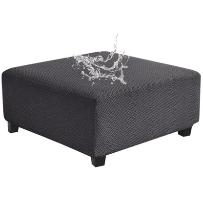 Levoberg Waterproof Square Ottoman Cover Large Square Folding Storage Ottoman Bench Slipcovers Footrest Stool Covers Oversized Ottoman Coffee Table Covers Cube with Elastic Bottom XL Dark Gray - color: Dark Gray, size: Square-XL