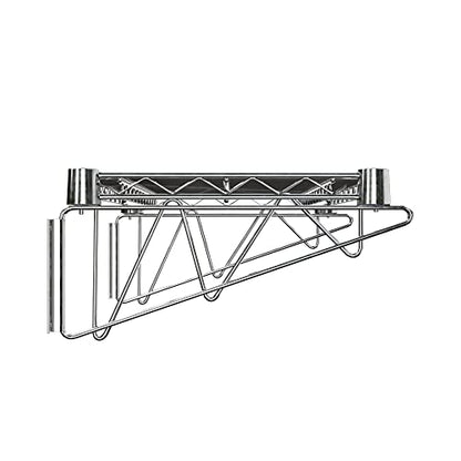 14" x 24" Chrome Wire Wall Mount Shelf - color: Chrome, size: 14" x 24"