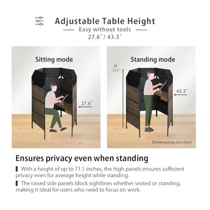 Work Booth, Office Pod, Private Workstation, Standing Desk, Room Divider, Partition, Acoustic Booth, Private Cubicle, Made in Taiwan