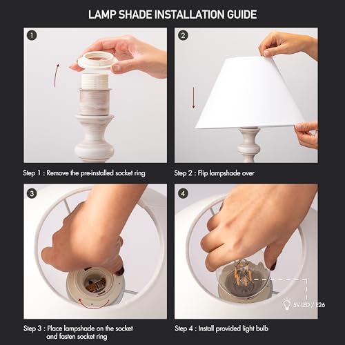 O'Bright Ember Rechargeable Table Lamp (Whitewashed_Baluster) - color: Whitewashed_Baluster