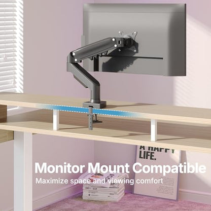 HUANUO 48″ x 26″ Electric Standing Desk with 2 Drawers &24.4″ Large Keyboard Tray, C-Clamp Mount Compatible, Adjustable Computer Desk for Office, Sit Stand Up Desk with 4 Height Presets, Light Walnut - color: Light Walnut, size: 48*26 inch