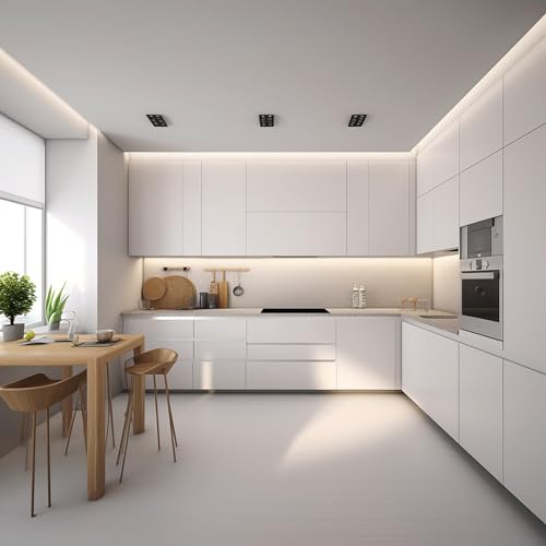 20ft White LED Strip Lights with Remote, 6500K Dimmable 12V LED Light Strip, 360 LEDs Flexible Cuttable Tape Lights for Bedroom Kitchen Cabinet Ceiling Lighting - size: 20ft-White Light Strip