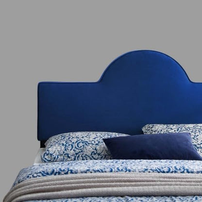 Ergode Dawn Performance Velvet Full/Queen Headboard - Elegant Sunrise Arch, Stain-Resistant Luxury