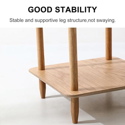 2 Tier Coffee Table, Narrow Coffee Table, Small Coffee Table with Storage. for Small Spaces, Bedroom, Living Room, Entryway