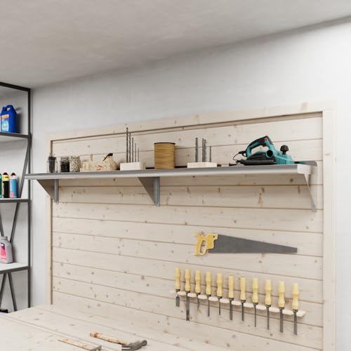 AmGood 10 in. x 72 in. Stainless Steel Wall Shelf | NSF | Metal Shelving | Garage, Laundry, Storage, Utility Room | Restaurant, Commercial Kitchen - size: 10 in. x 72 in.