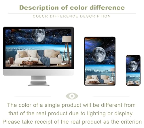 Galaxy Starry Sky Wall Mural Wallpaper | 108"x75", for Bedroom Living Room Bathroom, Textured Fabric, Not Peel and Stick - color: Mural 15, size: 108" x 75"