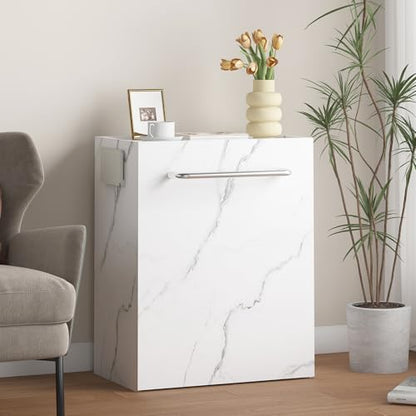 smilesun Folding Dining Table, Wall Mount Foldable Kitchen Table w/Fabric Drawer & Adjustable Storage Shelf, Space Saving Compact Expandable Pull Out Table for Small Spaces, White - color: White
