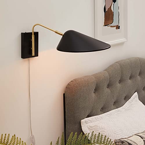 Journey 7" Swing Arm Wall Sconce - color: Black, size: 7" Swing Arm