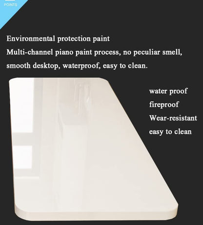 Wall Mounted Folding Table,White Floating Desk for Small Spaces,Stainless Steel Bracket Laundry Folding Table,Wall Folding Desk,Home Bars and Dining Establishments（80x50cm/31.5"x19.7" - color: White, size: 31.5 x 19.7 inches