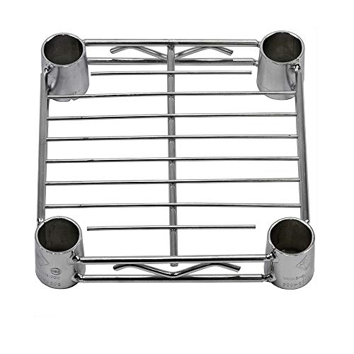 Shelving Inc. 8" d x 8" w Chrome Wire Shelving with 1 Tier Shelf, Weight Capacity 800lbs Per Shelf - size: 8" d x 8" w x 6" h