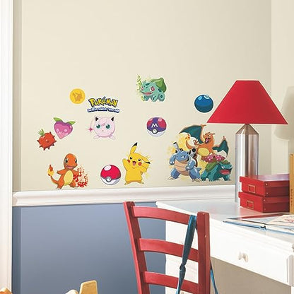 RoomMates RMK2535SCS Pokemon Iconic Peel and Stick Wall Decals (Pack of 4) - size: Pack of 4