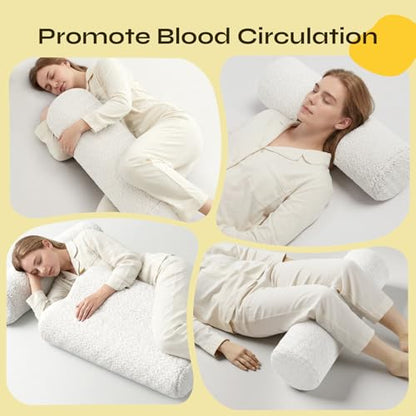 Boneless Folding Sofa Bed, Convertible Sleeper Chair, Off White | Boneless folding sofa bed, 3-in-1 sleeper chair & floor couch. Plush teddy fleece, lumbar pillows, space-saving, no assembly - color: Off-white