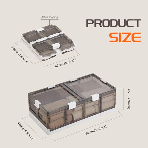 Under Bed Storage Containers with Wheels - Stackable, Foldable Plastic Storage Boxes with Lids for Clothes, Shoes, Blankets - Perfect for Bedroom Organization and Dorms (1 Pack-25.2''x16.5''x7.9'') - size: 1 Pack-25.2''x16.5''x7.9''
