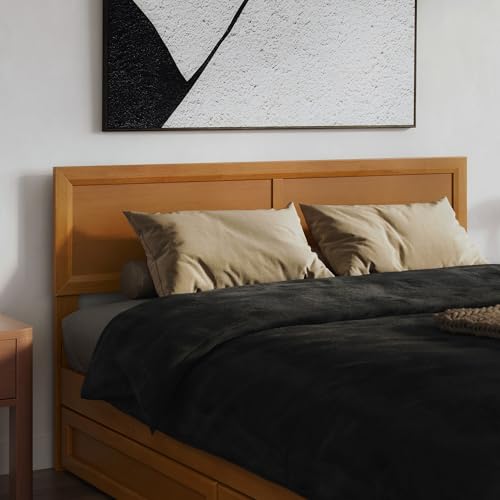 AFI, Sophia Adjustable Modern Queen Wood Headboard, Light Toffee - color: Light Toffee, size: Queen (U.S. Standard)