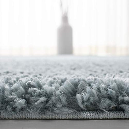 SAFAVIEH August Shag Collection Runner Rug - 2'3" x 6', Aqua, Solid Design, Non-Shedding & Easy Care, 1.2-inch Thick Ideal for High Traffic Areas in Living Room, Bedroom (AUG900J) - color: Aqua, size: 2'3" x 6' (Runner)