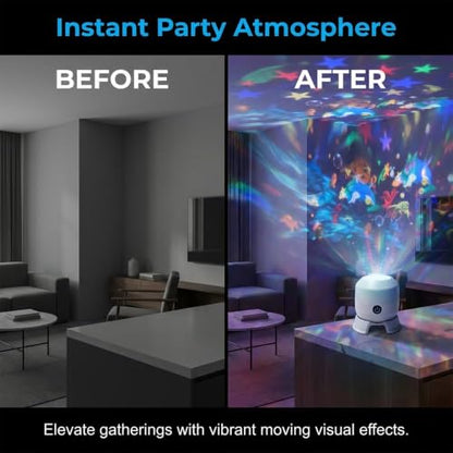 Dynamic Rotating LED Projector Light, 360° Rotating Ocean Wave Night Light Projector, Multi-Angle Projection Base, for Bedroom, Home Theater, Meditation and Relaxation (Ocean) - color: Ocean