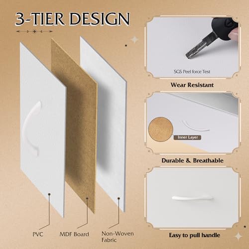 WLIVE Tall Dresser for Bedroom with 10 Fabric Drawers, White | 10 Drawers, Fabric Dresser for Closet, Storage Tower with Cabinet, Metal Frame - color: White