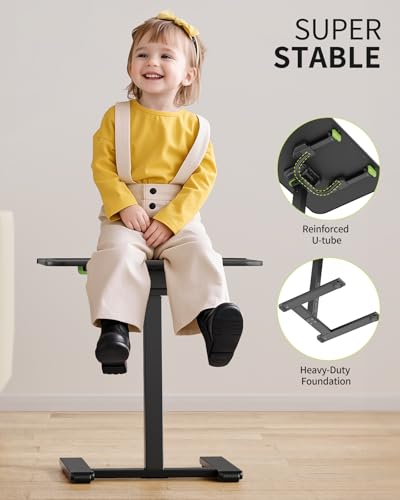SAIJI Sturdy TV Tray Table with Wheels, Heavy Duty Metal TV Trays for Couch | Height & Tilt Adjustable Desk for Bed, Sofa, Recliner, Portable Small Foldable Tables, Rolling Tray for Eating in Living Room - size: 21.6"x 15.5"