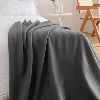 CAI TENG Fleece Throw Blanket Pack of 6 Blankets Bulk for Couch Bed 50x60 Kids Blanket Polar Fleece Fabric Soft Cozy Travel Blankets Lightweight Small Throws Wedding Gifts Yard Dark Grey - color: Dark Grey