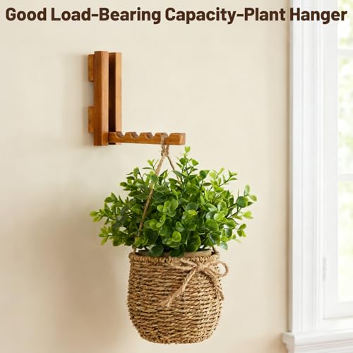 Wood Wall Mounted Clothes Drying Rack, 6 Inch Small Spaces Foldable Clothes Wall Hanging Racks, Wooden Folding Clothes Hanger Racks for Apartments Closet Balconies Laundry Room, Bedroom, Living Room