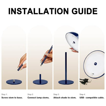 Cordless Table lamp - color: Blue