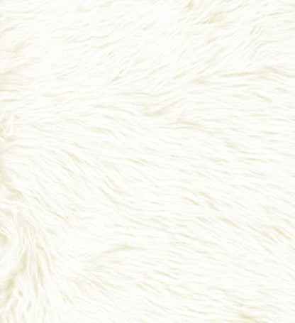 HomePop 16" Cube Ottoman - White Faux Fur - color: White Faux Fur