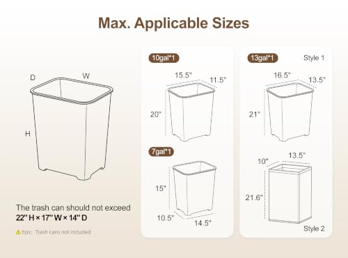 ZIFTY Pull Out Trash Can Cabinet with Storage, 13 Gallon Trash Can, White | Pet Proof, Freestanding Kitchen Cabinet, Drawer & Adjustable Shelf, Garbage Recycling, Modern Farmhouse Waste Bin Furniture - color: White, size: 34.3"W X 16.3"D X 33.5"H