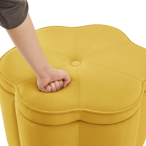 24" Small Modern Nesting Tables with Large Weight Capacity, Modern Nesting Side Tables with Space-Saving Design, Small Coffee Table with Side Storage Shelf for Living Room, Yellow - color: Yellow
