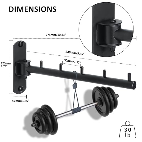 Mooche Swing Clothes Hanger Rack, Garment Racks 9.45" Long, Black | 180°Rotation Laundry Drying Rack 304 Stainless Steel Space Saving Wall Mounted for Laundry Room Bedroom Balcony - color: Black, size: 1 Pack