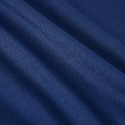 Amazon Basics 3-Piece Soft Microfiber Kid's Comforter and Pillow Sham Set, Full/Queen, Navy, Solid - color: Navy, size: Full/Queen