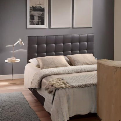 Ergode Lily Full Upholstered Faux Leather Tufted Headboard - Elegant & Durable