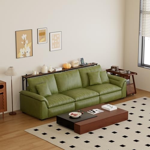 Aduanbang 78.7 inch Narrow Console Table with Outlet, Sofa Table Set of 2, Behind Couch Table, Long Entryway Tables with Charging Station, for Living Room, Rustic Brown - color: Rustic Brown, size: 5.9"D x 78.7"W x 30"H