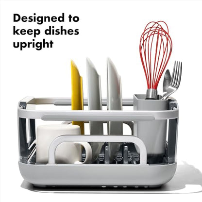 OXO Good Grips Extendable Over-The-Sink Aluminum Drying Dish Rack - size: One Size