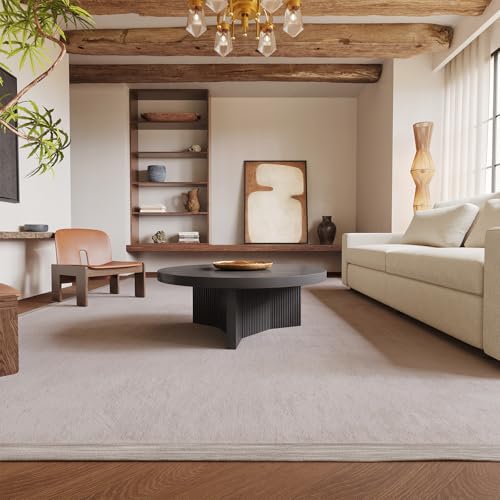 Guyii Grey Round Coffee Table, Modern Tea Table, 31.49" Center Table, Living Room Centerpiece for Home, Apartment & Office, Easy Assembly