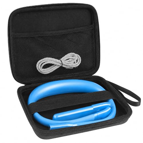 Neck Book Light with Storage Case, 3 Color Dimmable Reading Light | Eye Care, Foldable Head, Ergonomic, Comfortable, Memory Function, 80H Rechargeable Book Lamp, Back to School Supplies - color: Light Blue + Storage Case