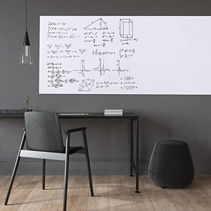 HAMIGAR White Board Sticker for Wall 18" x 79" Dry Erase Adhesive Paper | Dry Erase Board Wallpaper, Peel and Stick, Contact Paper Adhesive, No Ghost, can be Cut, Includes 1 Marker, Office Classroom - size: 79"W x 18"H