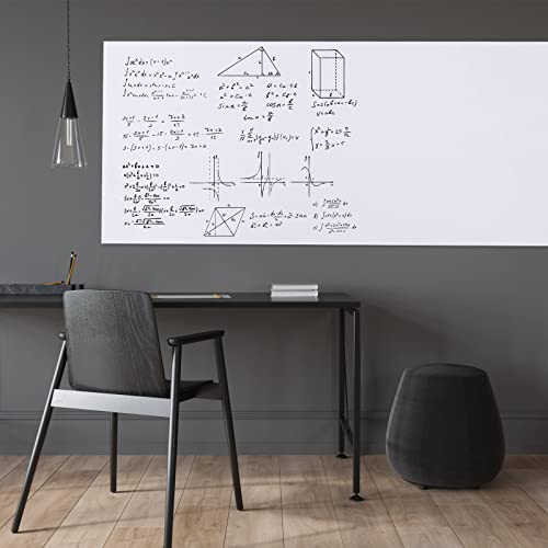 HAMIGAR White Board Sticker for Wall 24" x 79" Dry Erase Adhesive Paper | Dry Erase Board Wallpaper, Peel and Stick, Contact Paper Adhesive, No Ghost, can be Cut, Includes 1 Marker, Office Classroom - size: 79"W x 23.6"H