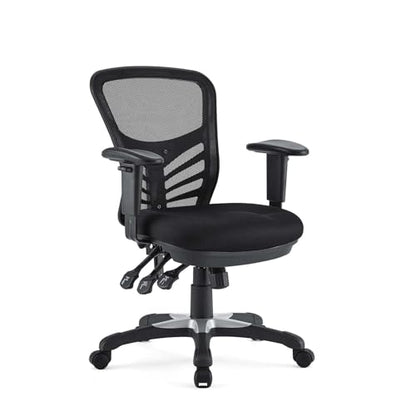 Modway EEI-757-BLK Articulate Ergonomic Mesh Office Chair in Black - color: In Black